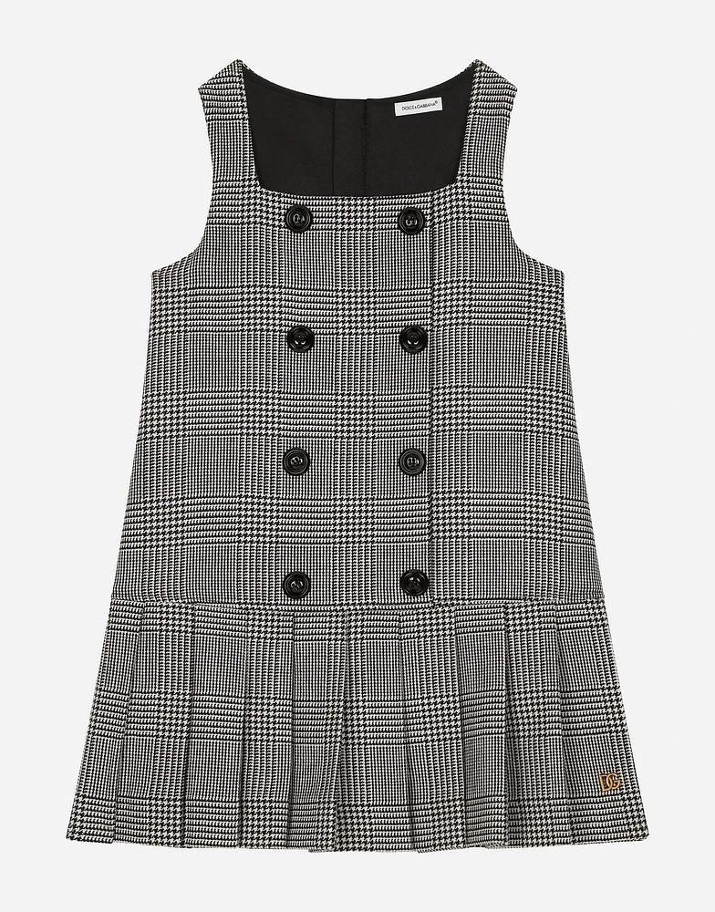 Wool glen plaid dress