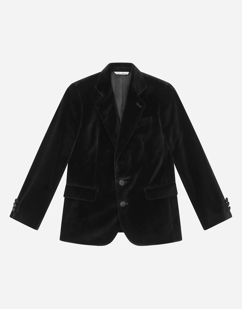 Classic velvet two-button Sicilia-fit jacket