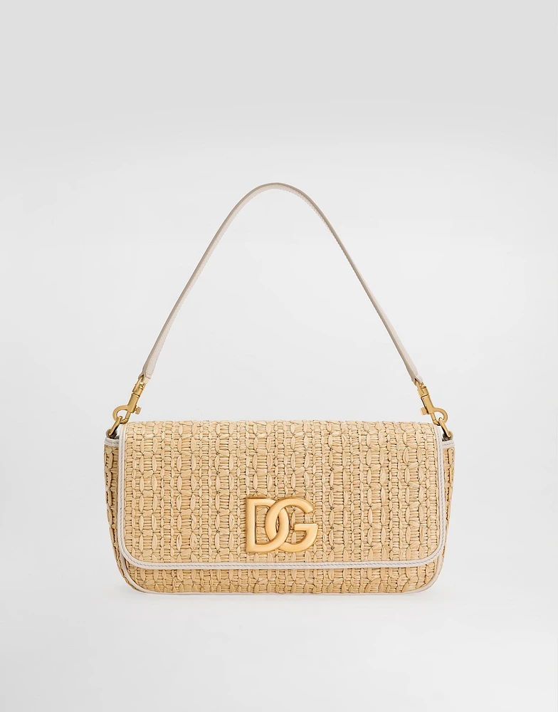 Rafia crochet shoulder bag