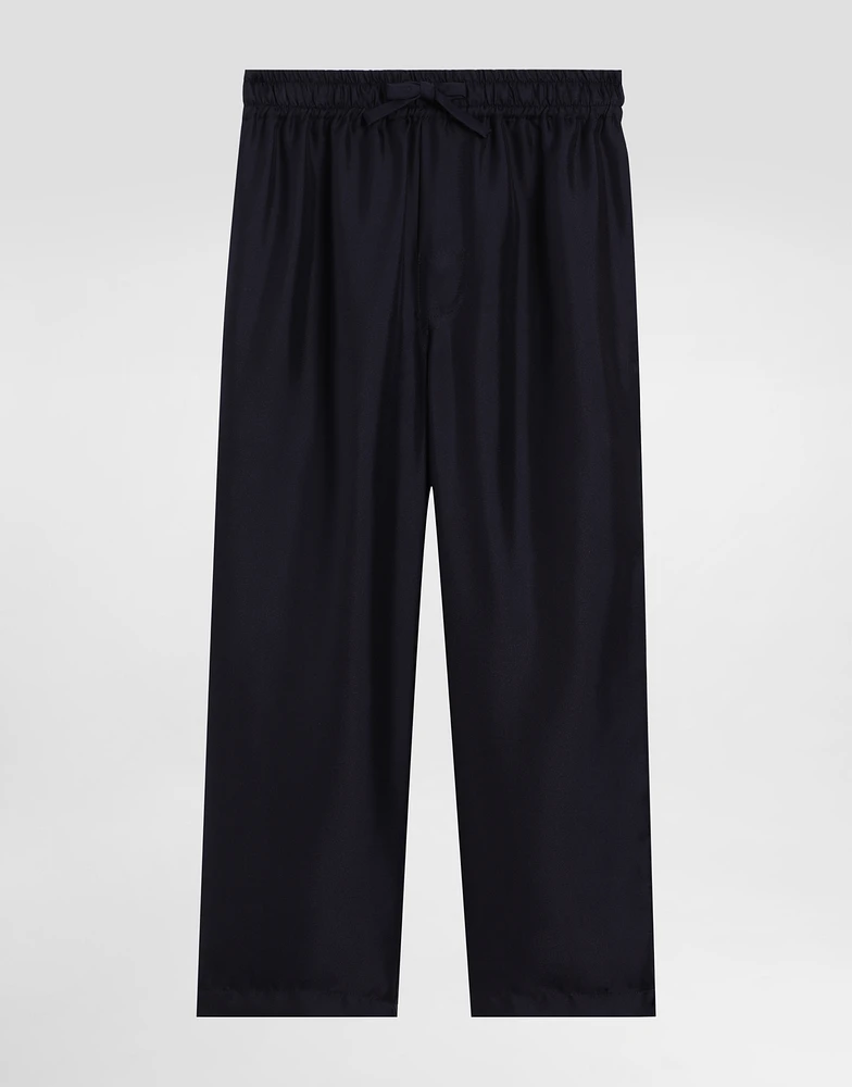 Twill trousers with DG embroidery