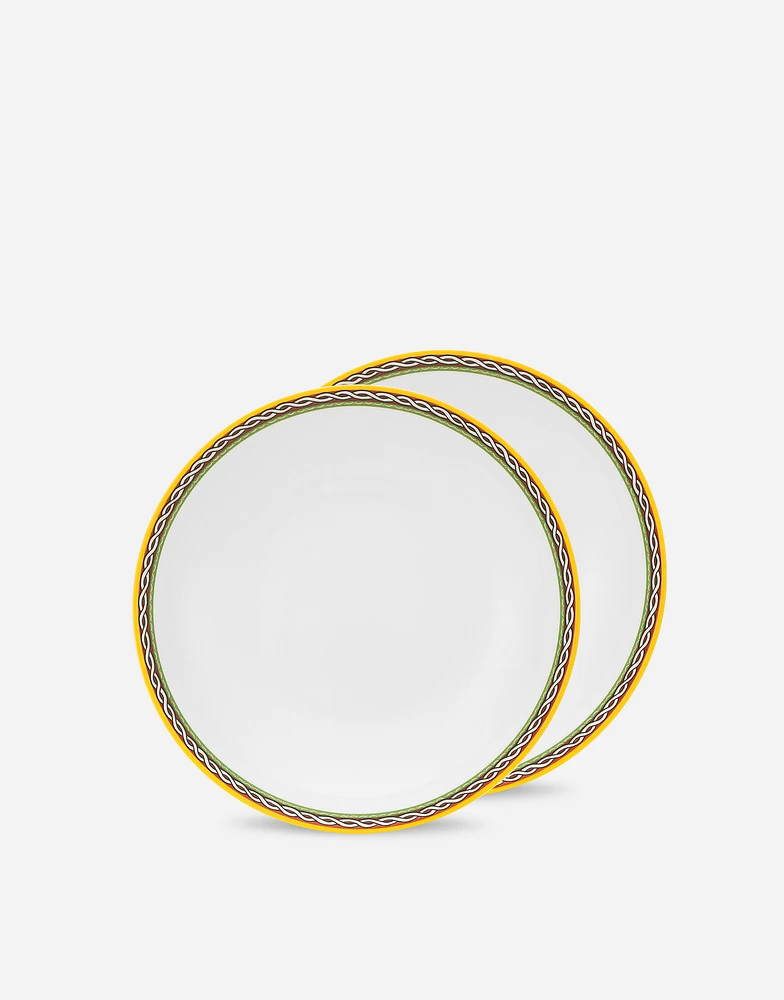 Set 2 Porcelain Soup Plates