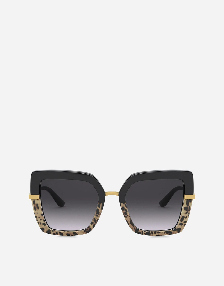 Half print sunglasses
