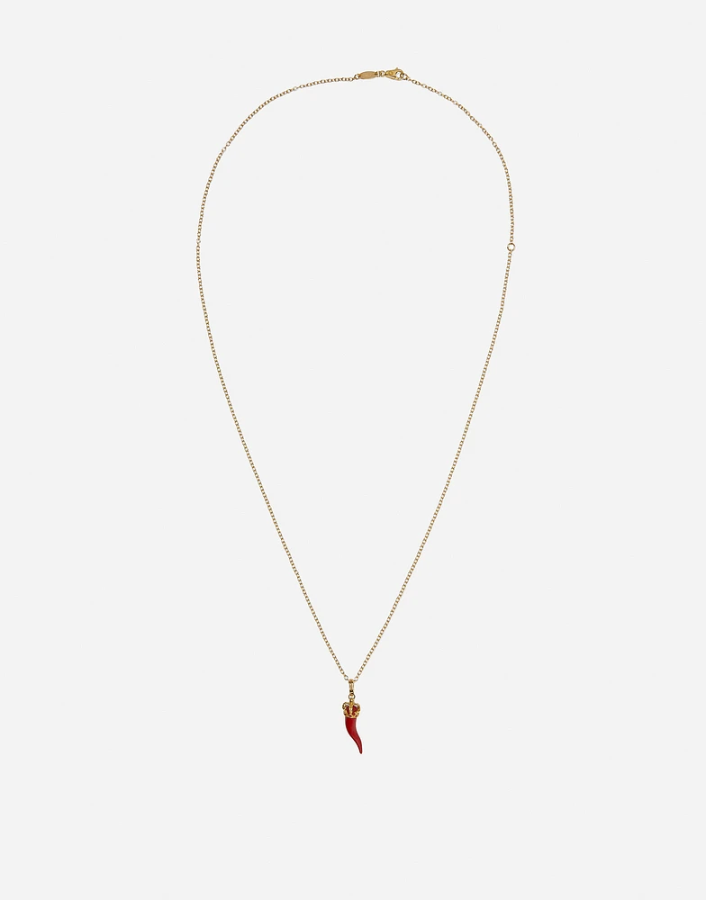Good Luck Necklace enamelled 18 carat yellow gold