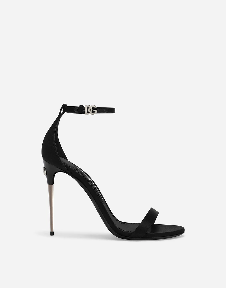 Satin sandals