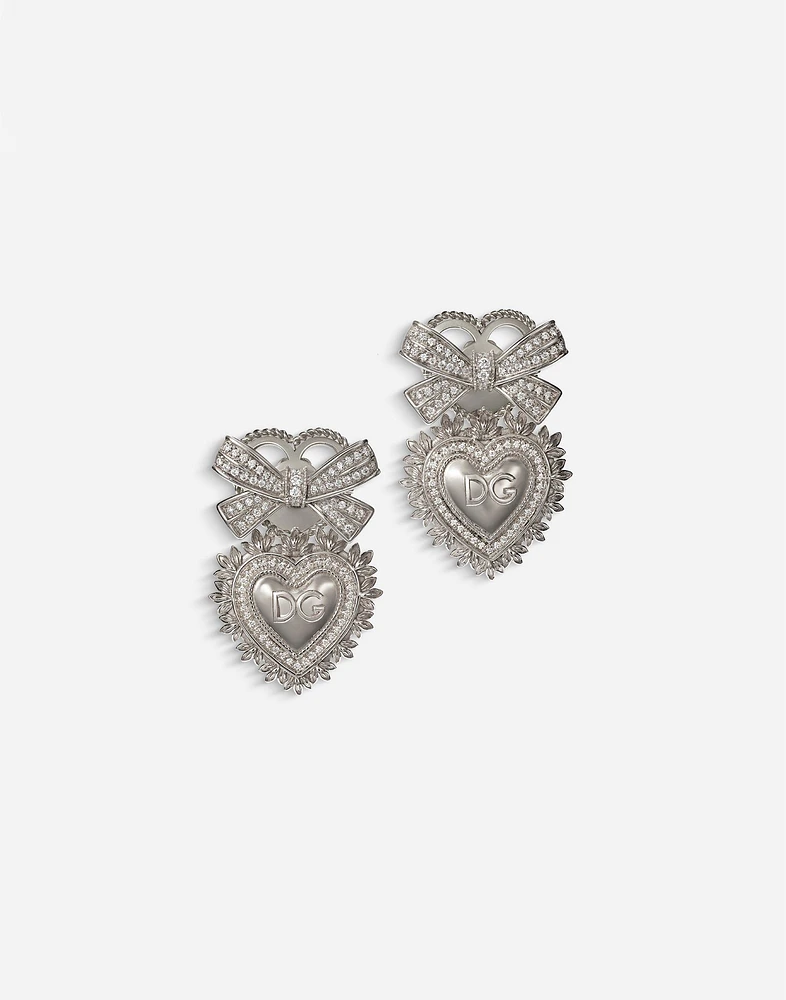Devotion Earrings 18-carat white gold and diamonds