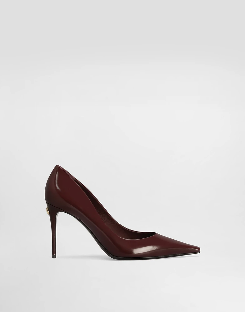 Polished calfskin pumps
