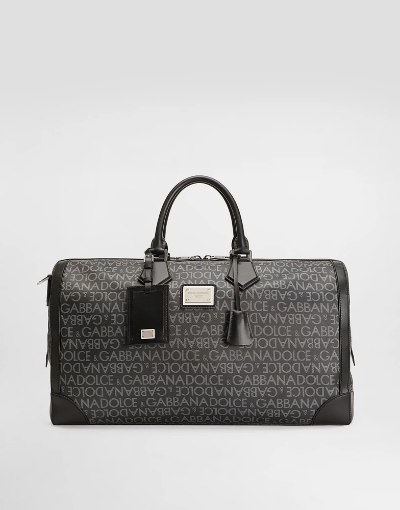 Printed jacquard holdall