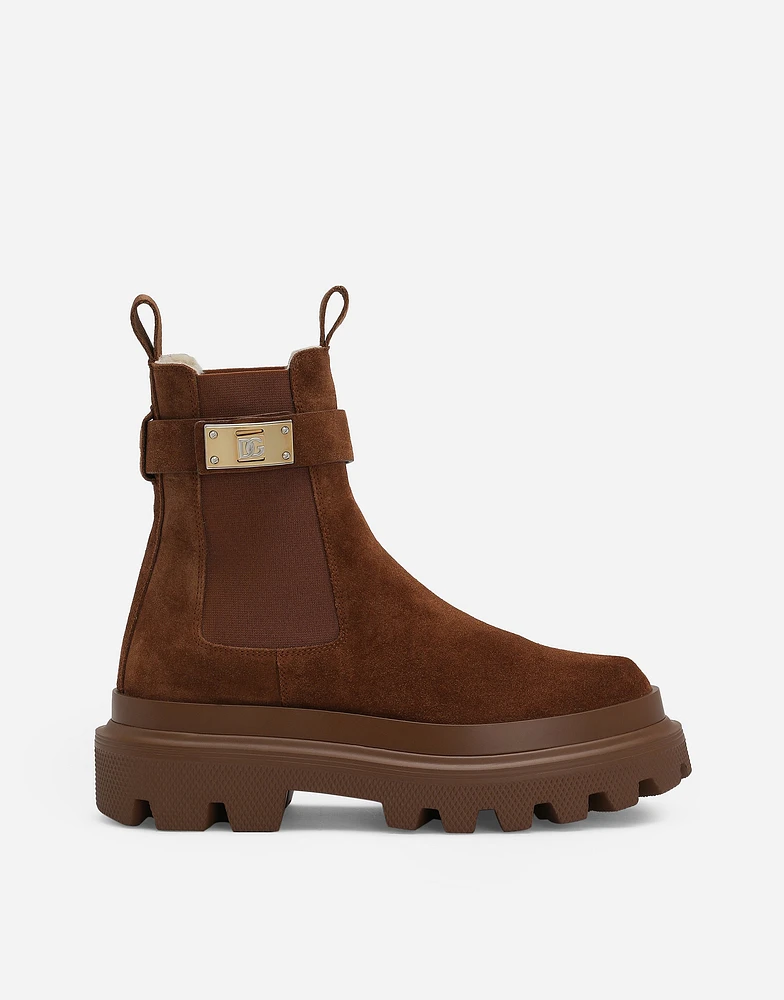 Suede ankle boots