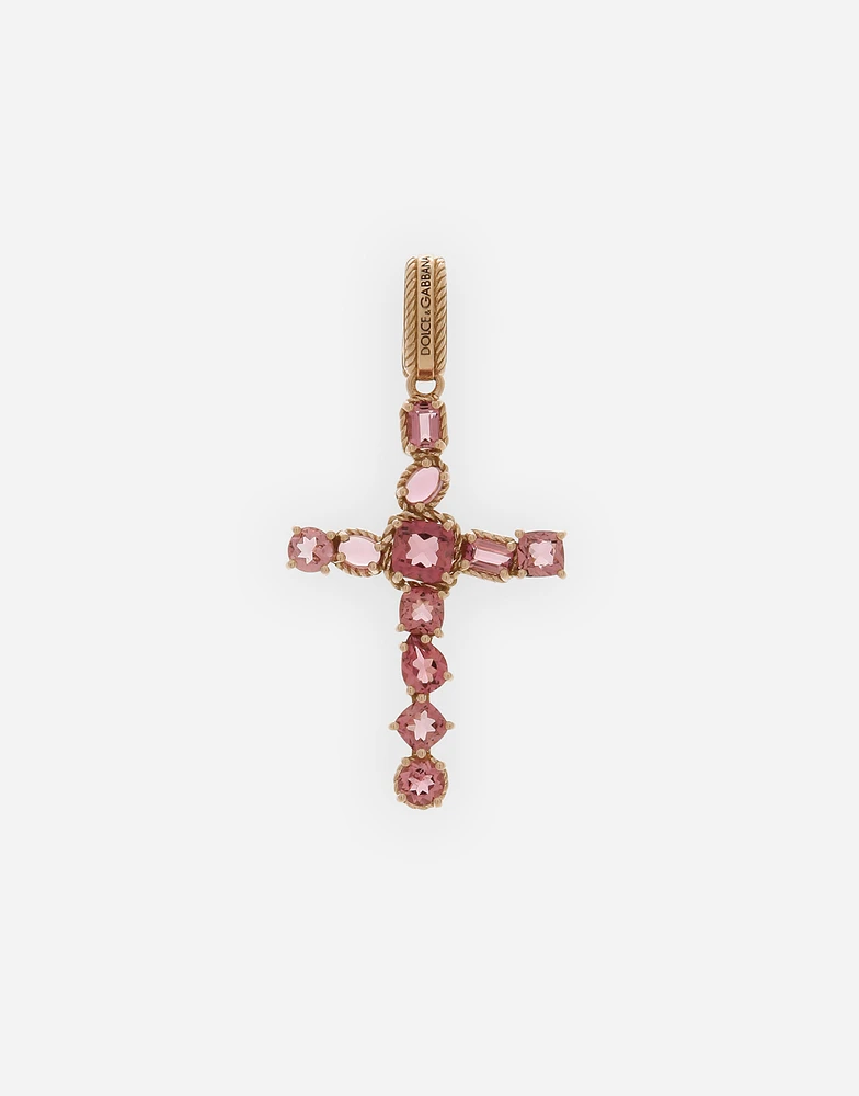 Charm Kids 18 carat red gold and pink tourmalines
