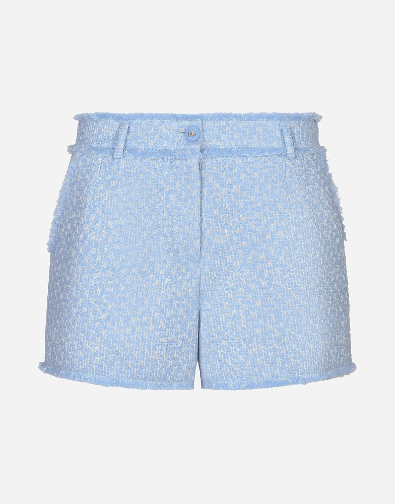 Raschel tweed shorts