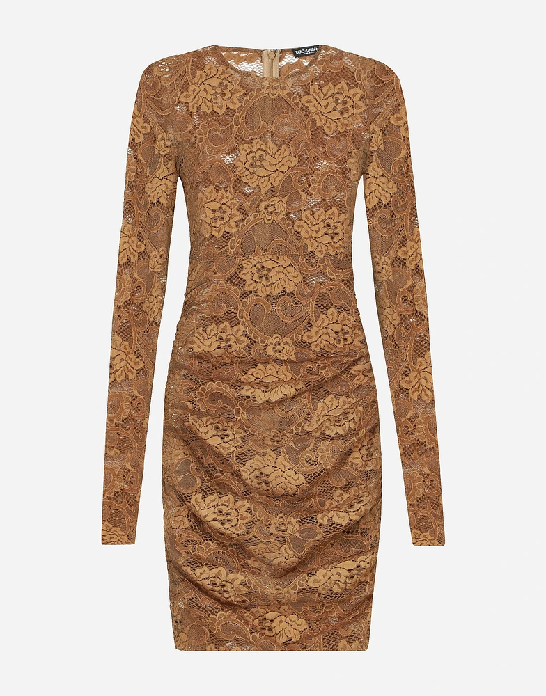 Short floral lace dress