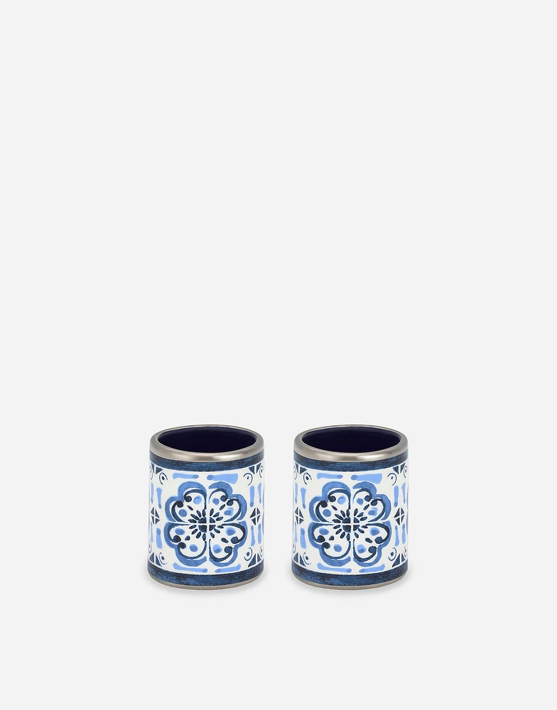 Set 2 Large Porcelain Napkin Rings