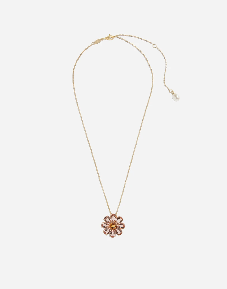 Spring Pendant 18-carat yellow and red gold and morganites
