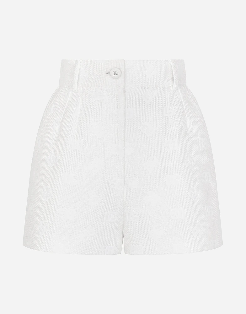 Jacquard shorts with all-over DG logo