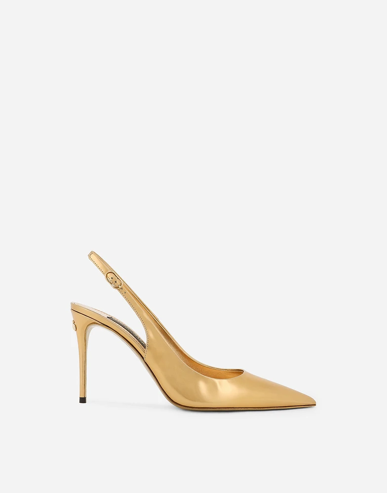 Calfskin slingbacks