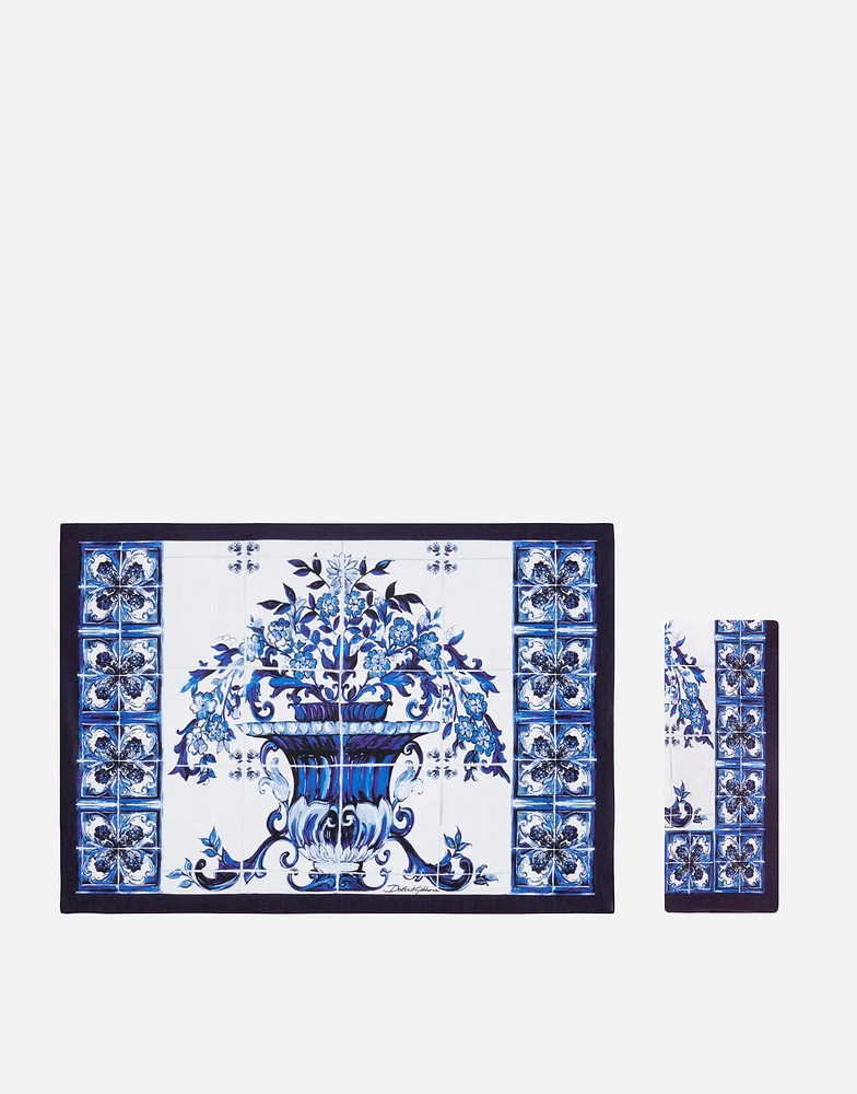 Set Linen Placemat and Napkin