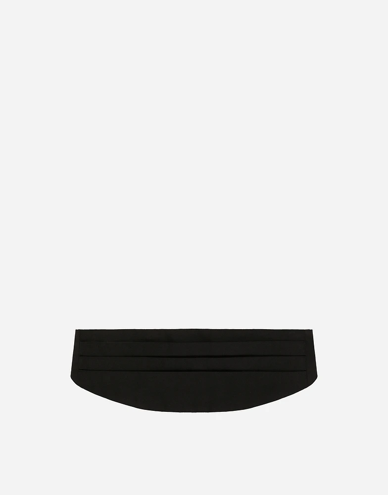 Silk satin cummerbund