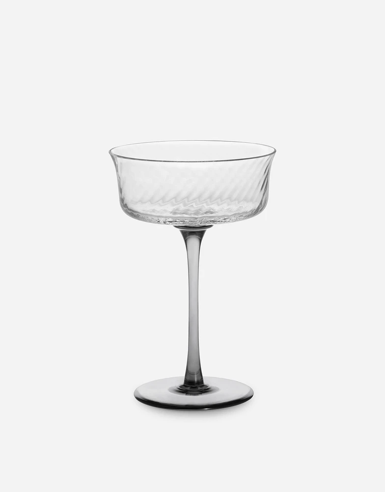 Hand-Blown Murano Champagne Coupe