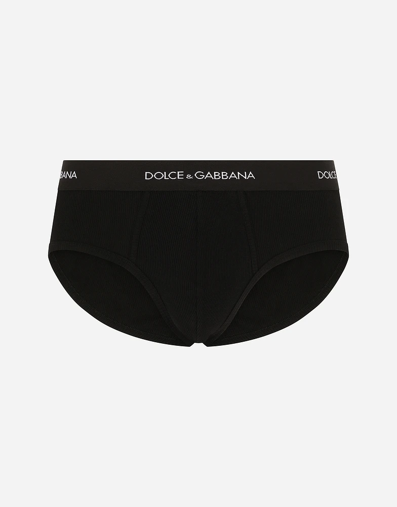 Fine-rib cotton Brando briefs