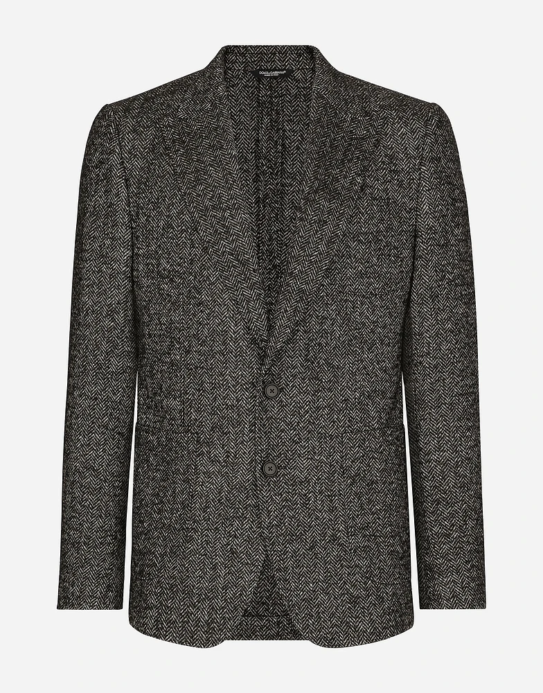 Single-breasted wool Portofino-fit jacket