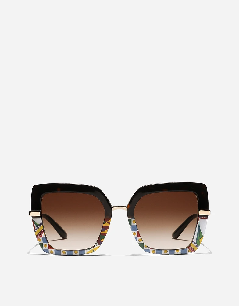 Half print sunglasses