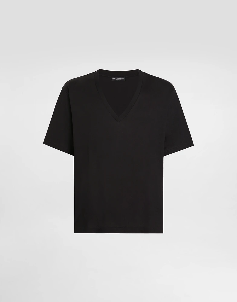 Cotton V-neck T-shirt