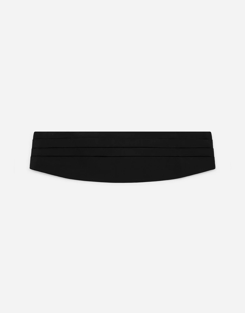 Silk satin cummerbund