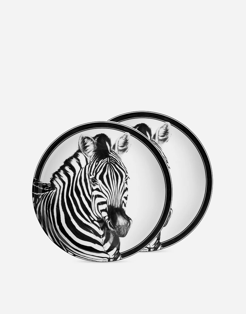 Set 2 Porcelain Soup Plates