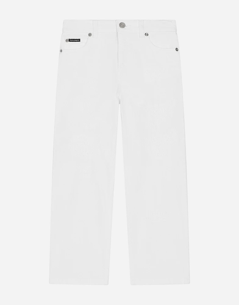 5-pocket ripped denim jeans
