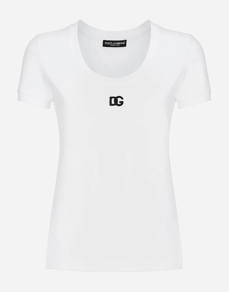 Jersey T-shirt with DG logo