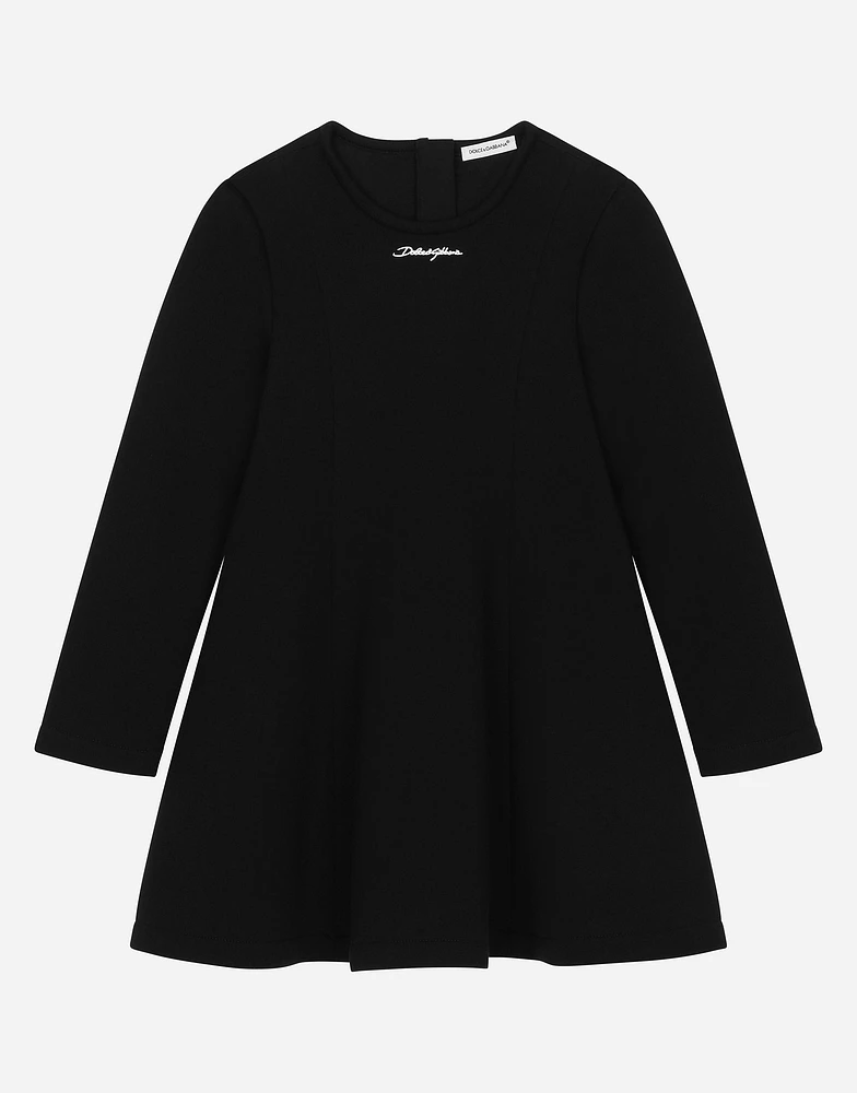 Cotton dress with Dolce&Gabbana logo