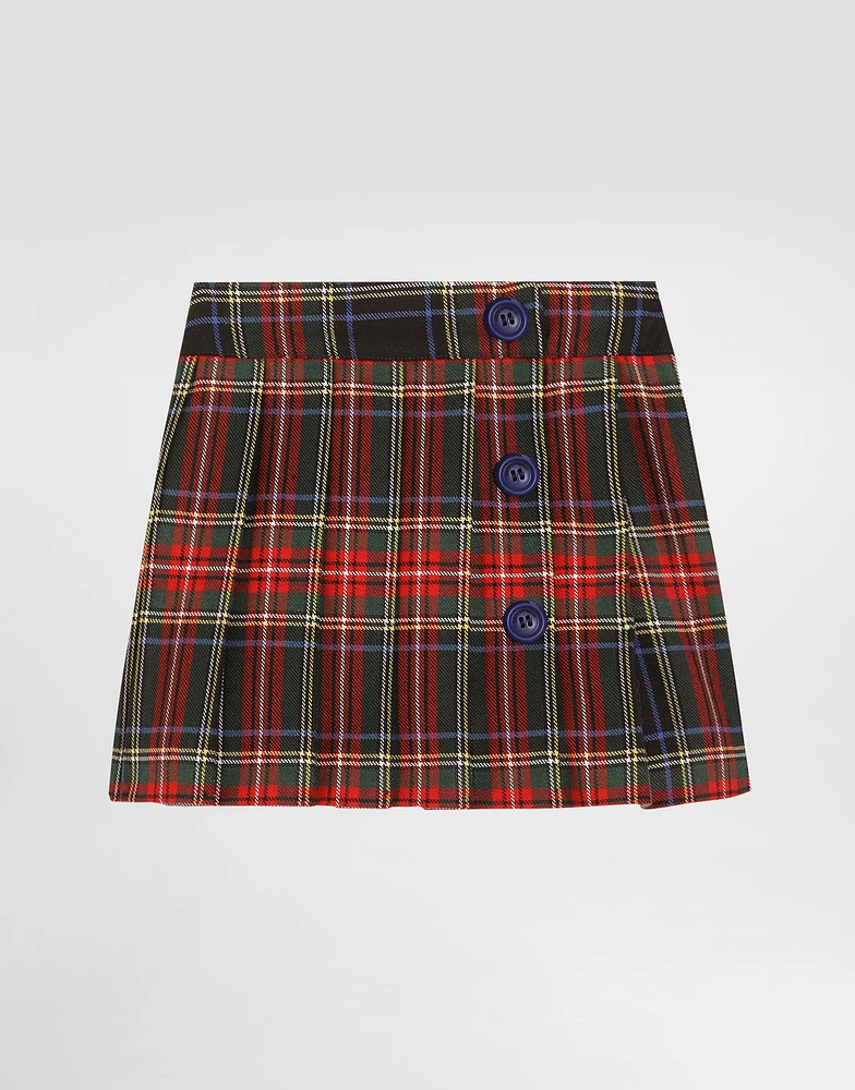 Tartan wool skirt