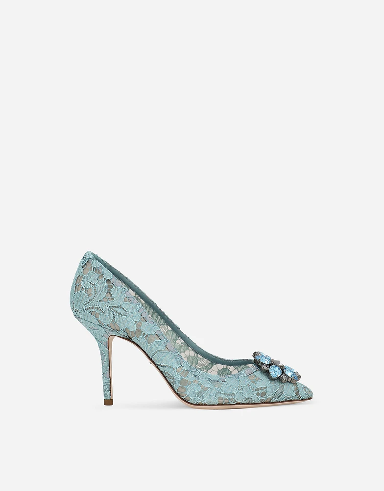 Pump Taormina lace with crystals