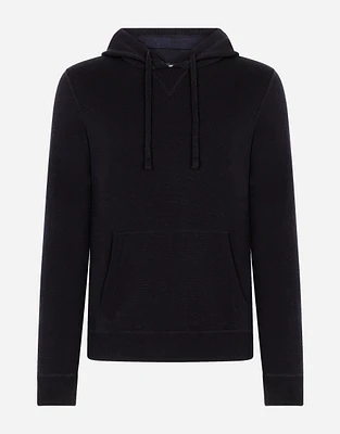 Hooded cashmere pullover