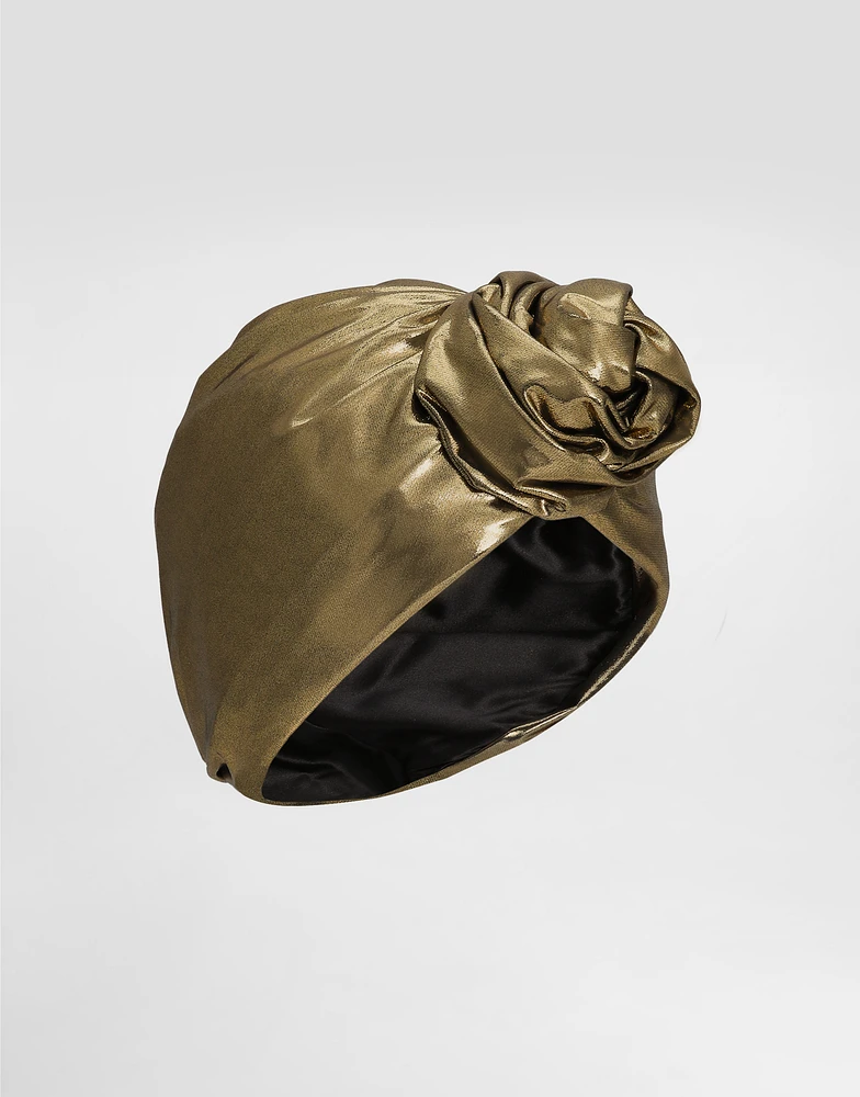 Foiled organzine turban