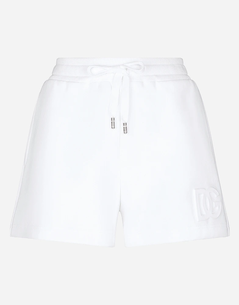 Jersey shorts with embossed DG logo