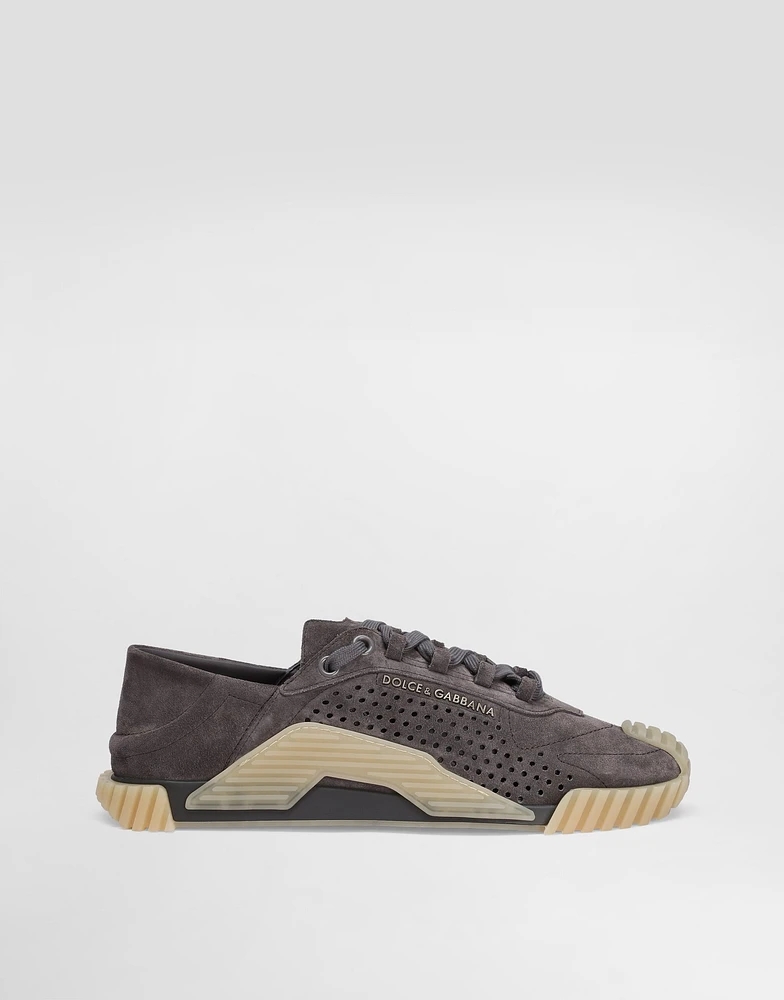 Mixed-materials NS1 slip-on sneakers