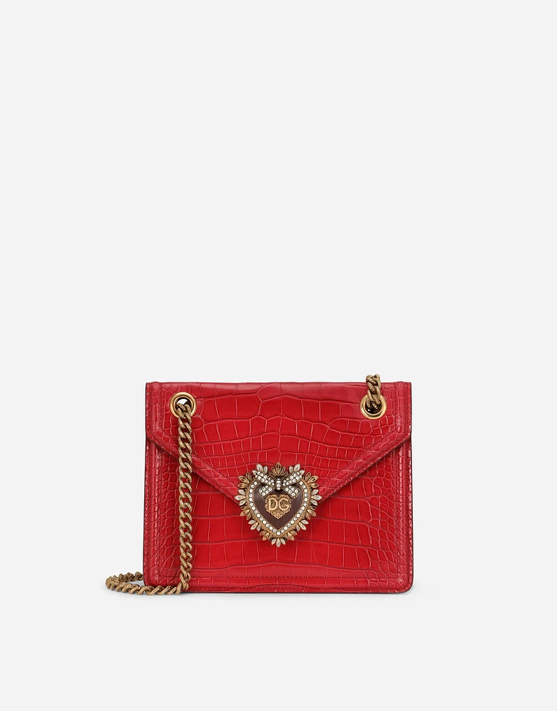 Medium crocodile skin Devotion bag