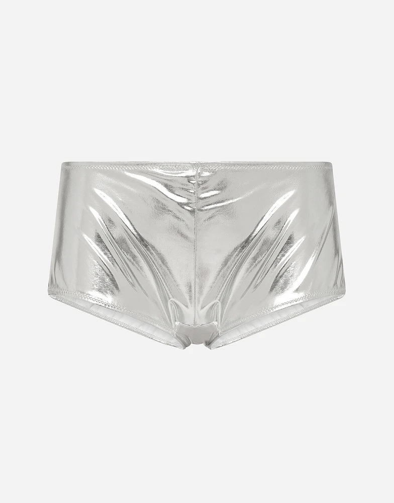 KIM DOLCE&GABBANA Coated stretch jersey high-waisted panties