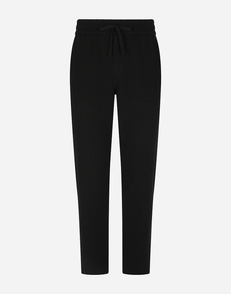 Cashmere jogging pants with DG logo