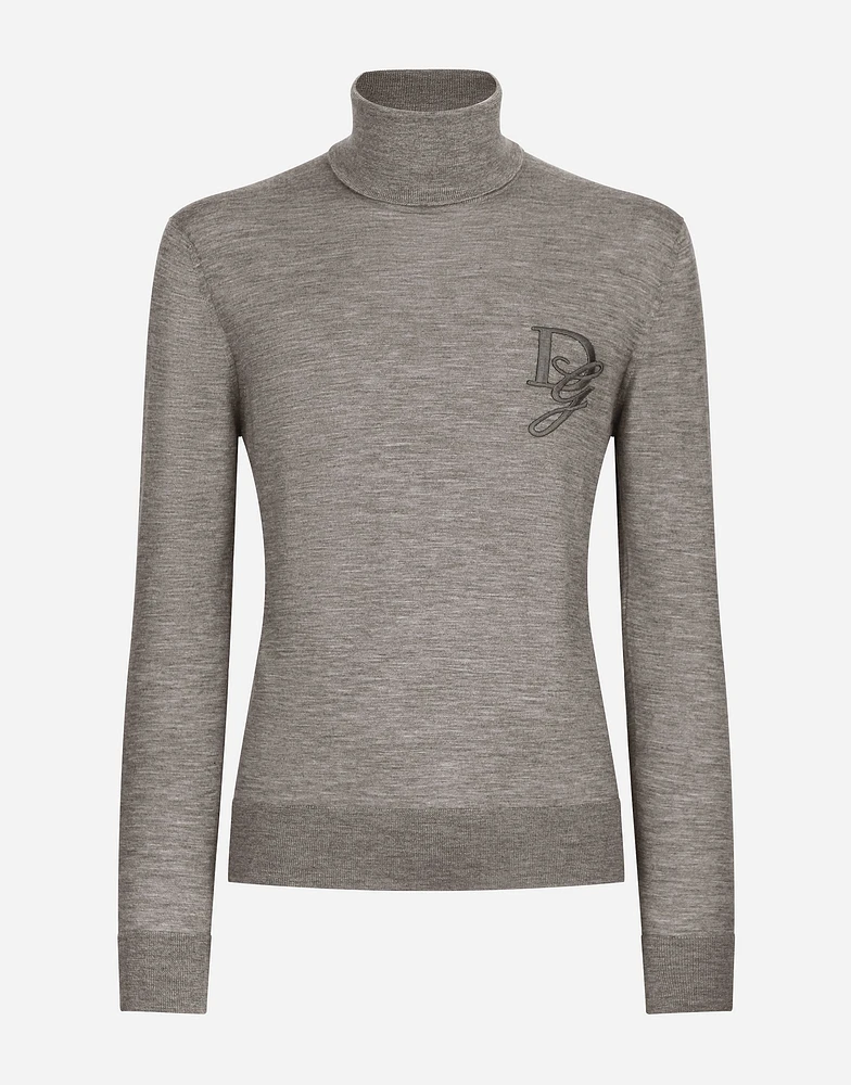 Cashmere turtle-neck sweater