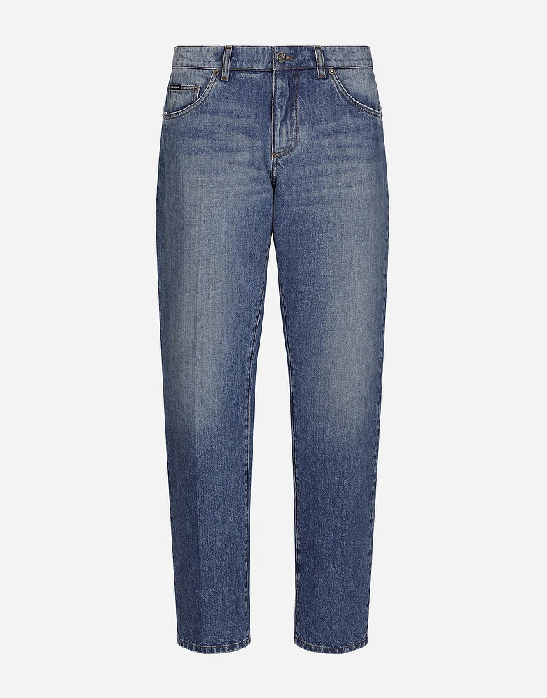 Classic blue denim jeans