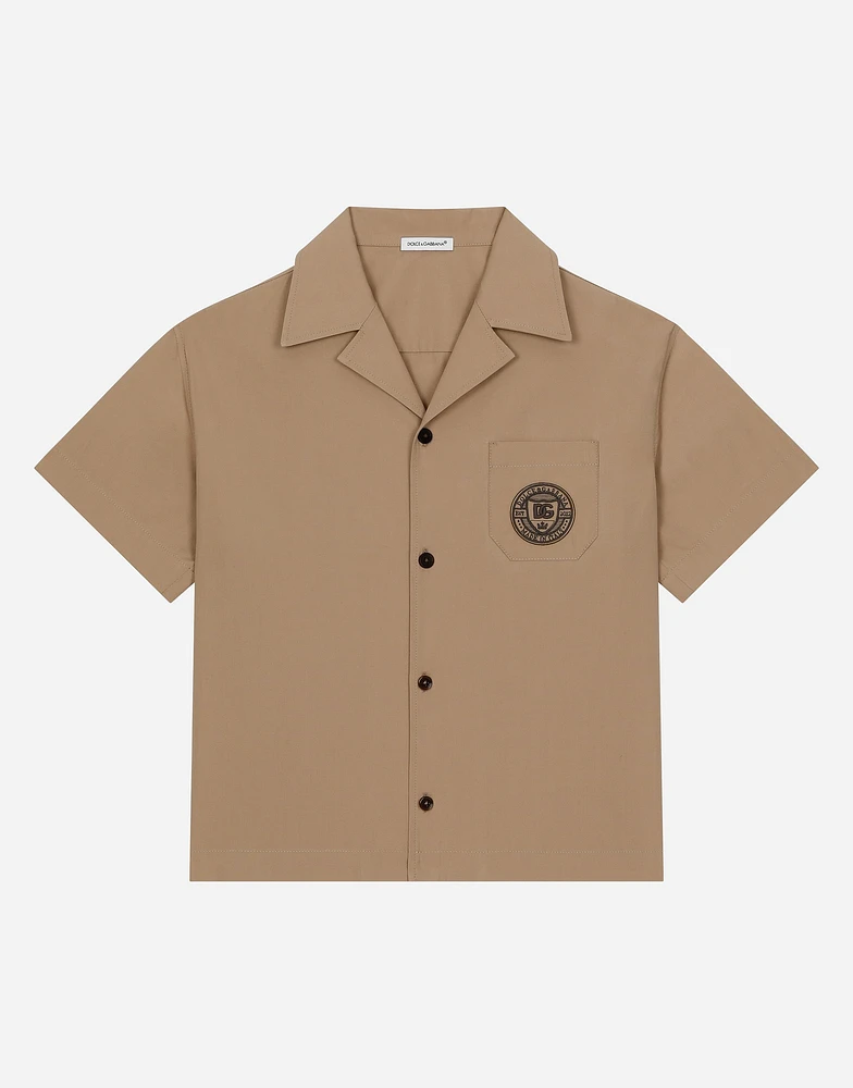 Poplin shirt with DG logo