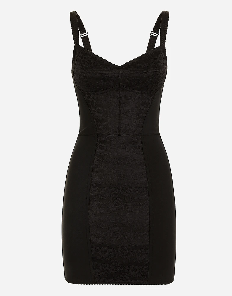 Corset-style slip dress