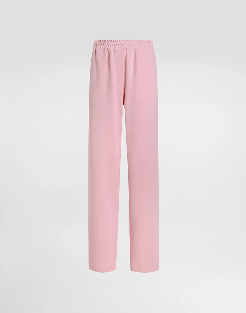 Jersey jogging pants with DG logo embroidery
