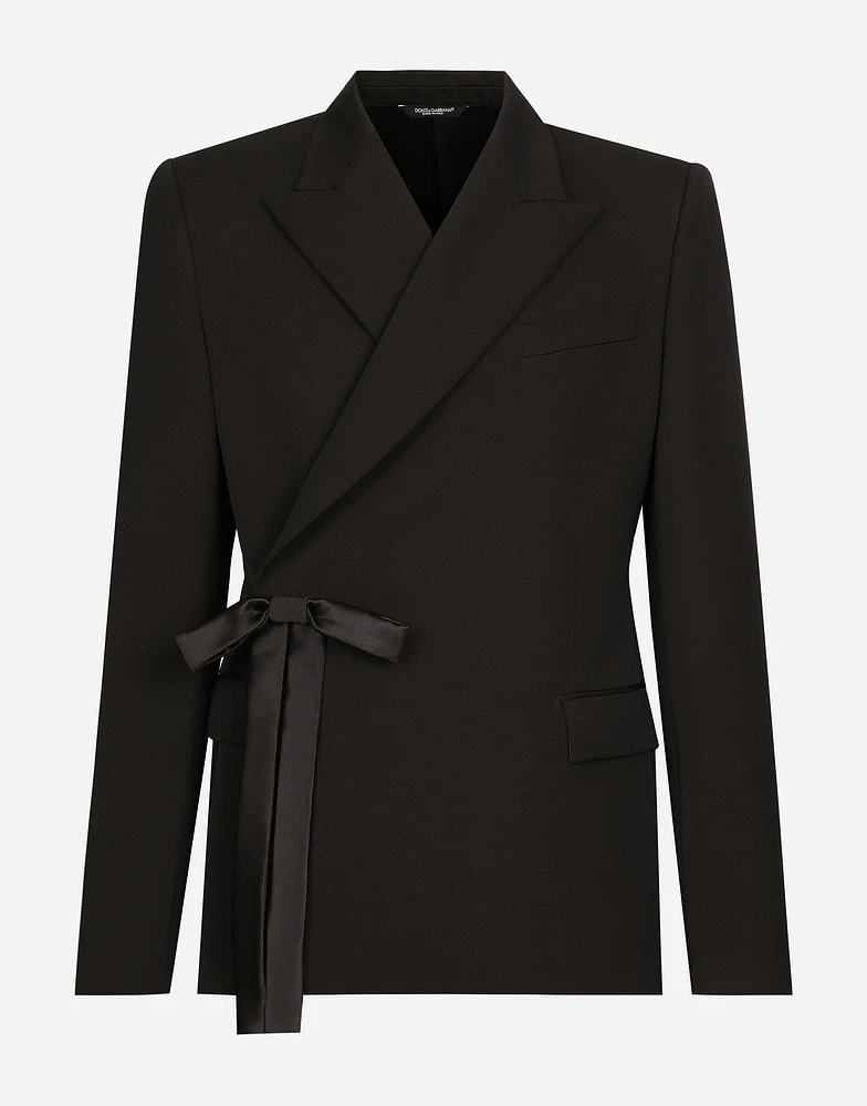 Double-breasted wool jacket