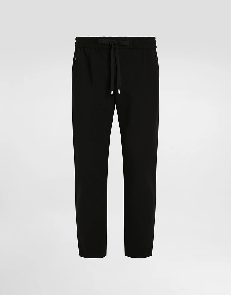 Jersey jogging pants with DG patch