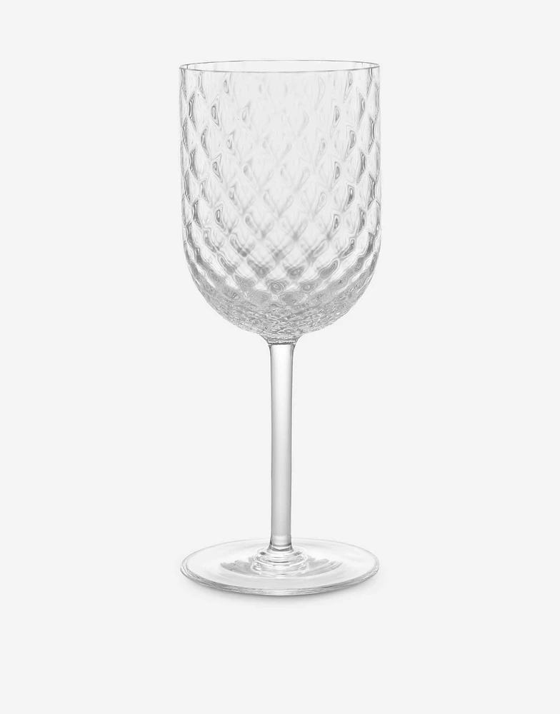 Hand-Blown Murano Red Wine Glass