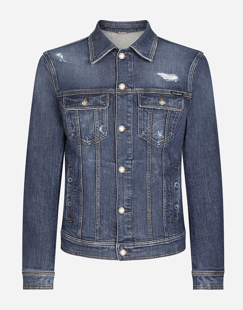 Stretch denim jacket