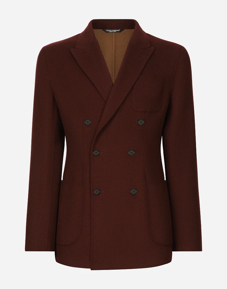 Double-breasted wool Portofino-fit jacket